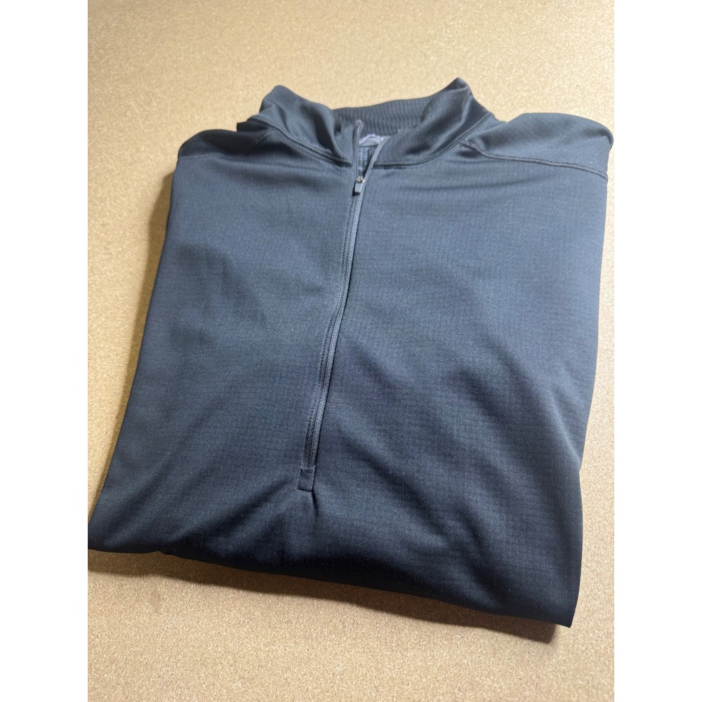 Patagonia Capilene Midweight Baselayer Mens XL Black Polartec 1/4 Zip Pullover